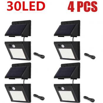 Solar Motion Sensor Security Light 30LED Waterproof