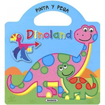 Libro Pinta y pega - Dinoland 1