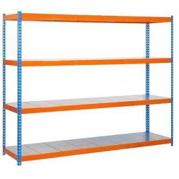 Estantería SIMONFORTE 2404-4 METAL AZUL/NARANJA/GALVA