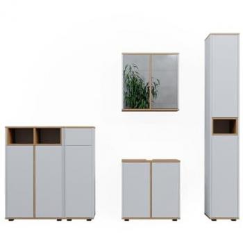 Vicco Set Mobili Bagno Didi Bianco Artisan 5 Parti