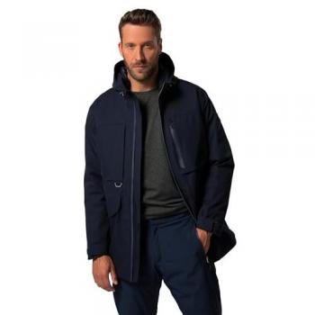 JP1880 Herren Skijacke mit Reflektor-Detail, blau, 7XL