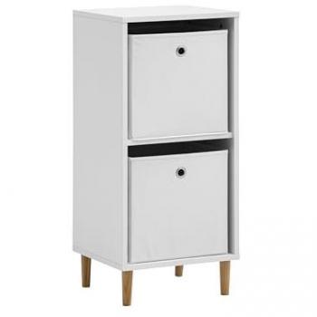 Torge Unterbett-Regal – weiß matt, 38,2 × 84,8 × 38,2 cm