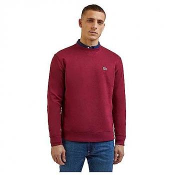Lee Sudadera Plain Crew SWS Rojo