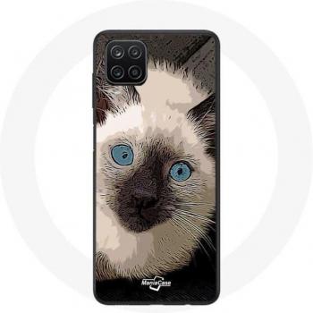 Samsung Galaxy A22 4G Black and White Cat Case