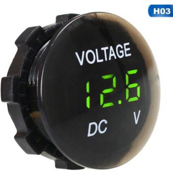 Medidor de Voltaje Digital LED a Prueba de Agua para Coche y Moto