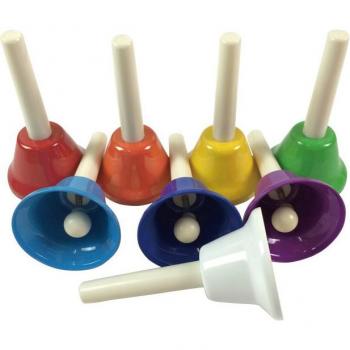 8-Note Colorful Hand Bells for Children