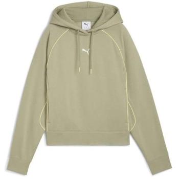 Puma W Sport Comfort Short Hoodie Verde