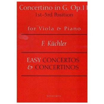 Ferdinand Kuchler Concertino In G, Op. 11. Easy Concertos Und Concertinos For Viola & Piano: Easy Concertos And Concertinos Series For Viola And Piano