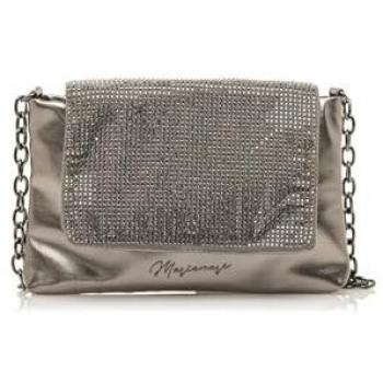 MARIAMARE bolsos de mano mujer donia gris con cierre solapa