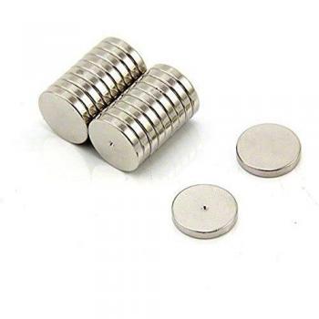 Set di magneti in neodimio N42 per artigianato, esposizioni e imballaggi da 1,6 kg e misura 12x2 mm (confezione da 20)