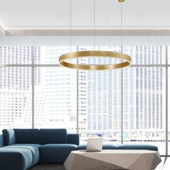 Nova Luce LED-Hängeleuchte Motif, Dimmbar, Warmweiß, Höhenverstellbar