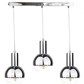 Keter Ice Bar Pendant Light Silver, 60cm, 3x E27