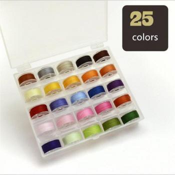 Embroidery Thread and Pre-wound Bobbins Collection (25/36/50/72 pcs)