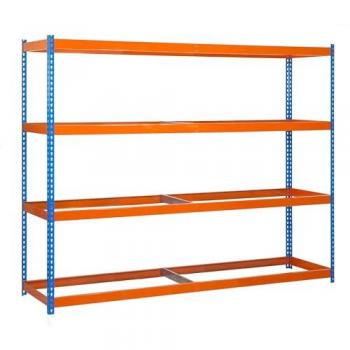 Étagère Simonforte en Métal Bleu et Orange