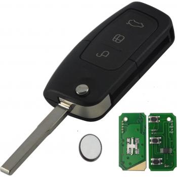 Télécommande Sans Clé 3 Boutons ASK 315/433 MHz – Ford Focus, Mondeo, C‑Max, S, Galaxy Fiesta