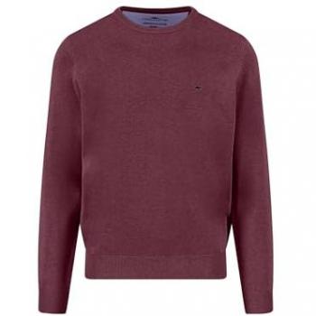 Fynch-Hatton Herrenstrickpullover Bordeaux M, Rundhals