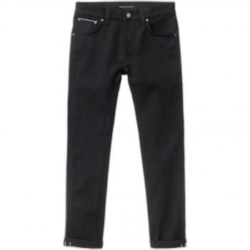 Nudie Jeans Co Men's Lean Dean Jeans in Dry Black Selvage, Size Medium
