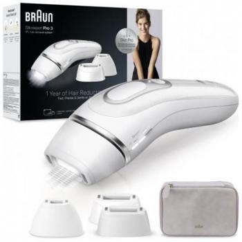 Épilateur À Lumière Pulsée - BRAUN - Silk·expert Pro 3 - 3 Têtes