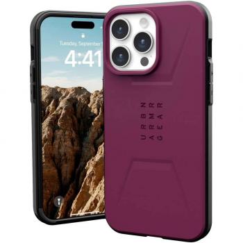 Coque de protection UAG Civilian Bordeaux – iPhone 15 Pro Max 6,7