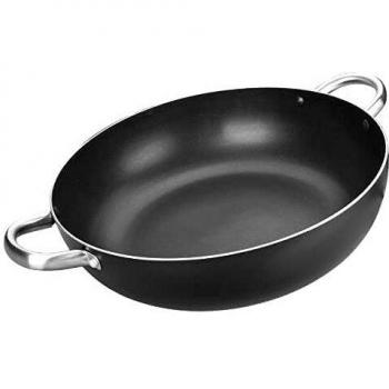 Caja de 6 uds de Sartén Honda Aluminio Con 2 Asas I-Chef 32 Cm, Valida Para Todas Las Cocinas Ibili 403332