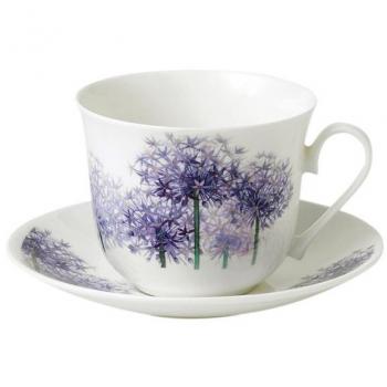 Tasse et sous-tasse Allium 45 cl Roy Kirkham vert émeraude