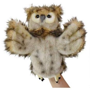 Păpușă di mano realistica Hansa (Gufo) 34cm