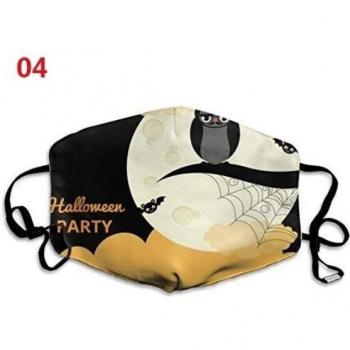 Adult Floral Print Halloween Mask - Washable, Reusable, and Windproof with Filter Slot