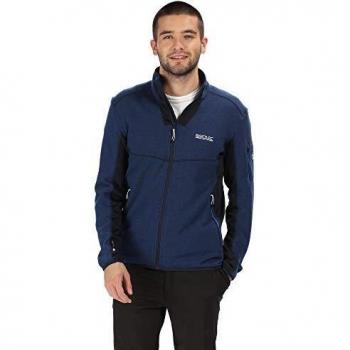 Kestero Regatta Lana Frontalmente Zip Effetto Tessitura Rallentata Estol Stretch Fleece, Prussia/Navy, XL+ Uomo