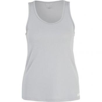 Aero Singlet for Women by 2XU - Size S, Harbor Mist/White