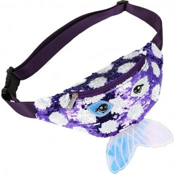 Cute Sequins Kids Waist Bag for Girls