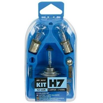Lámpara Halógena H7 12V (Blister 5 Lámparas + 3 Fusibles)