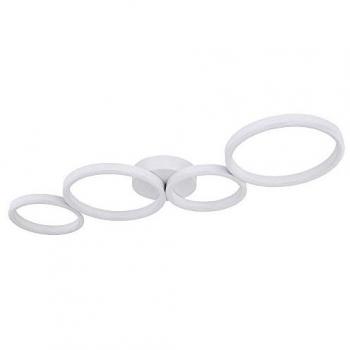 Lampada da Soffitto Anelli LED Bianco