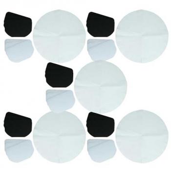 DeLonghi D665U/D612U Deep Fryer 60-Piece VHBW Filter Pack (30x Paper, 15x Carbon, 15x Grease)