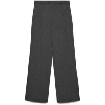 Pantalón de vestir VMTEXAS gris oscuro