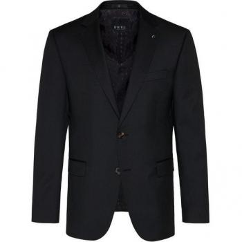 DIGEL Modern Fit Sakko aus Schurwolle Schwarz 25