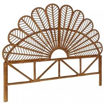 Anggun Dark Rattan Headboard 140x6x115 cm