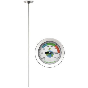 Capteur thermique jardin 50 cm, inox, mesure 40‑180 °C