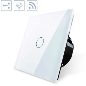 LEDBOX Conmutador táctil + remoto, frontal blanco
