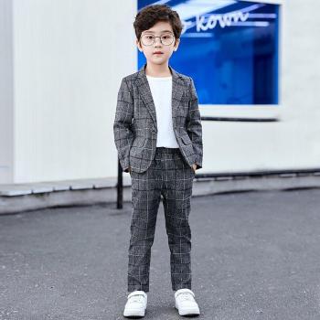 Ensemble veste‑pantalon carrelé enfant