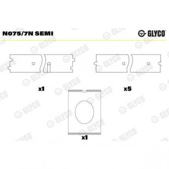 GLYCO N075/7N Support d'arbre à came