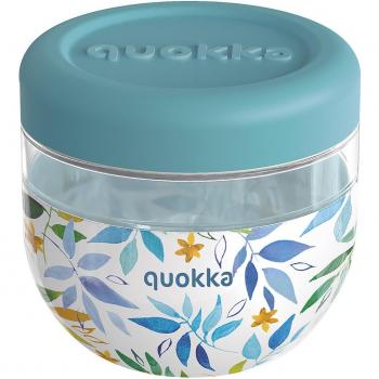 Quokka Contenitore in silicone per alimenti 770 ml - Design foglie acquerellate
