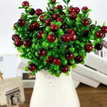 Décoration de Jardin Fruits Simulés 6 Branches