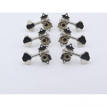 1 Set Vintage Guitar Machine Heads Tuners Nickel