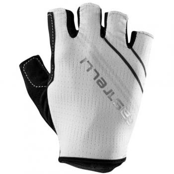 Dolcissima 2 Damenhandschuhe Castelli in Elfenbein, Grau & Silber – XS