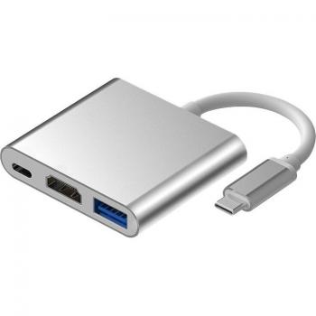 Station d’Accueil USB‑C 2 K/4 K, 3‑en‑1, 1080 P