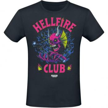 Stranger Things Hellfire Club Short Sleeve – Homme – Noir – S–XXL
