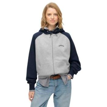 Superdry Essential Logo Oversized Zip‑Up Hoodie – Richest Navy (M/W)