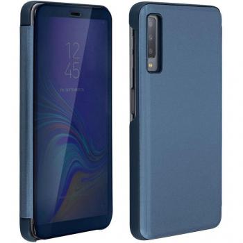 Cover de Cuero Translúcido Azul para Samsung Galaxy A7 2018
