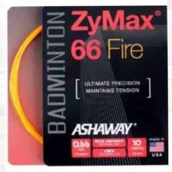 ASHAWAY ZyMax 66 Flammenstring für Badminton – 10 Meter‑Set