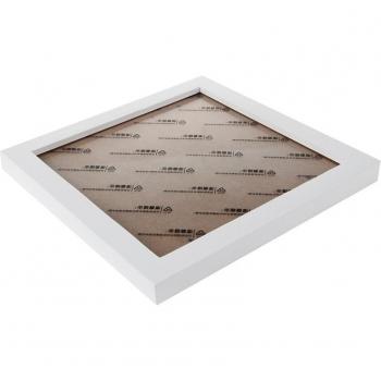 Thick White Square Pine Wood Picture Frame (8 Inch)